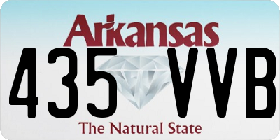 AR license plate 435VVB