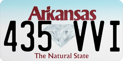 AR license plate 435VVI