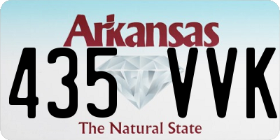 AR license plate 435VVK