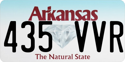 AR license plate 435VVR