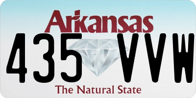 AR license plate 435VVW