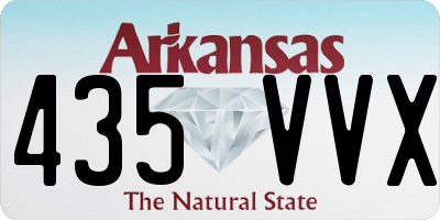 AR license plate 435VVX