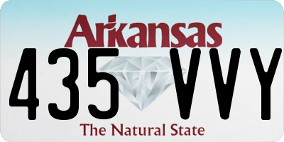 AR license plate 435VVY
