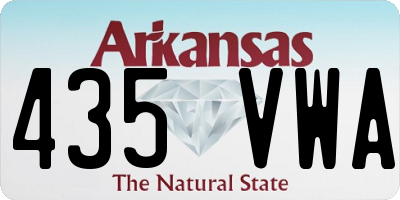 AR license plate 435VWA