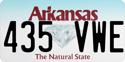 AR license plate 435VWE
