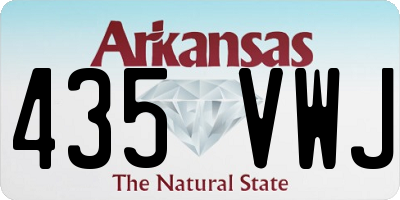 AR license plate 435VWJ
