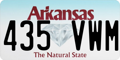 AR license plate 435VWM