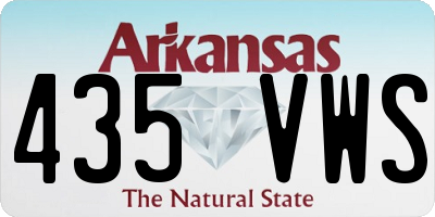 AR license plate 435VWS