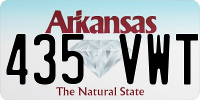 AR license plate 435VWT
