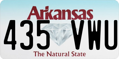 AR license plate 435VWU