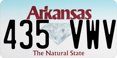AR license plate 435VWV