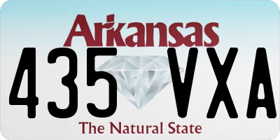 AR license plate 435VXA