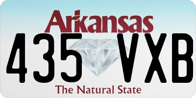 AR license plate 435VXB