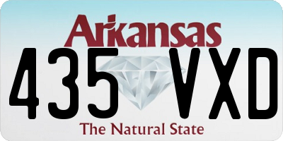 AR license plate 435VXD