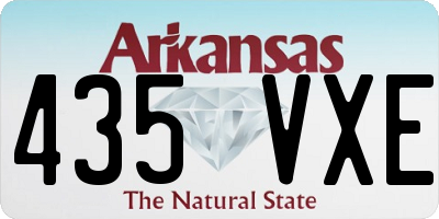 AR license plate 435VXE