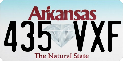 AR license plate 435VXF