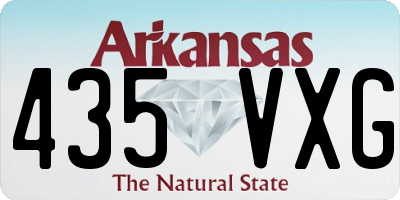 AR license plate 435VXG