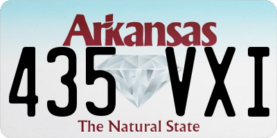AR license plate 435VXI