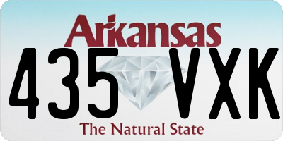 AR license plate 435VXK