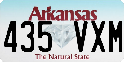 AR license plate 435VXM