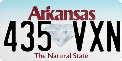 AR license plate 435VXN