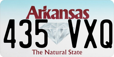 AR license plate 435VXQ