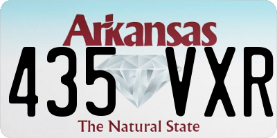 AR license plate 435VXR