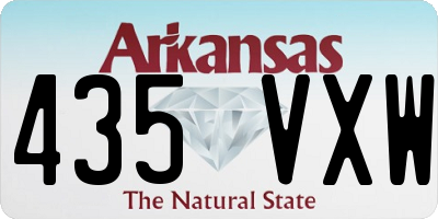 AR license plate 435VXW