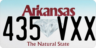 AR license plate 435VXX