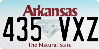 AR license plate 435VXZ