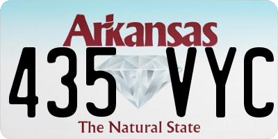 AR license plate 435VYC