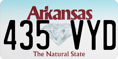 AR license plate 435VYD