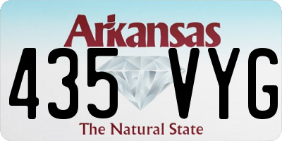 AR license plate 435VYG