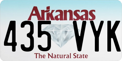 AR license plate 435VYK