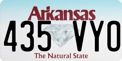 AR license plate 435VYO
