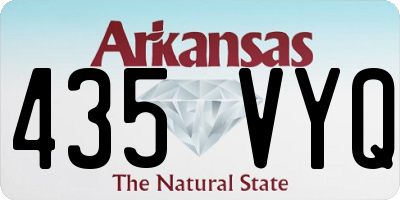 AR license plate 435VYQ