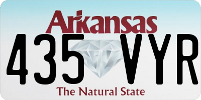 AR license plate 435VYR