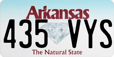 AR license plate 435VYS