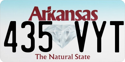 AR license plate 435VYT