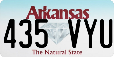 AR license plate 435VYU