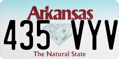AR license plate 435VYV
