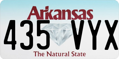 AR license plate 435VYX