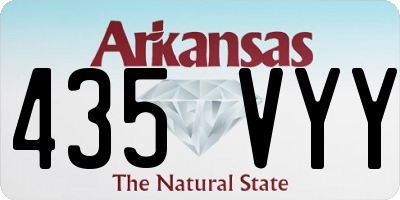 AR license plate 435VYY