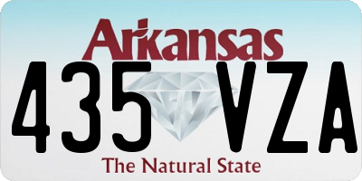 AR license plate 435VZA