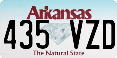 AR license plate 435VZD