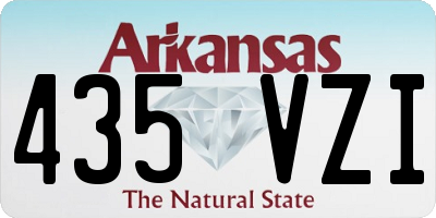 AR license plate 435VZI