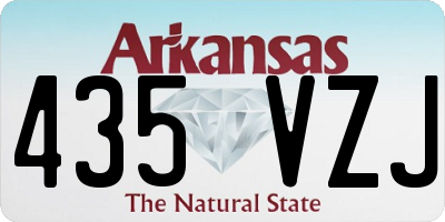 AR license plate 435VZJ