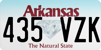 AR license plate 435VZK