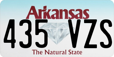 AR license plate 435VZS