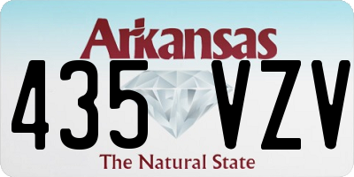 AR license plate 435VZV